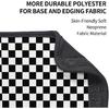 Black White Checkered Print Seatbelt Pads Fits Cars Trucks SUV Sedans Air Permeability Car Seatbelt Strap Cover, Racing Pattern Auto Interior