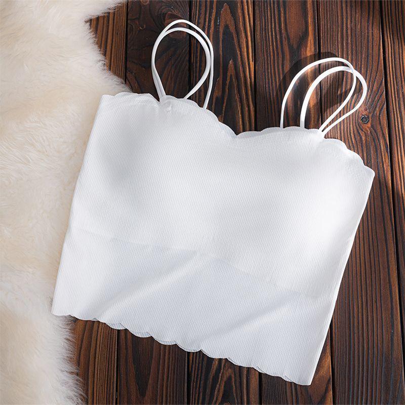 No Trace Chest Cushion Base No Bra Camisole Underwear for Women In Summer Wearing Inside and Outside Beautiful Back Thin Design