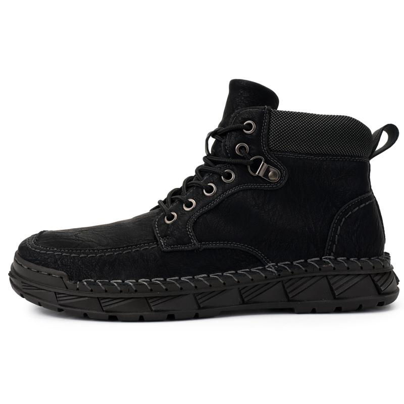 Men's High-top Leather Boots Casual Sneakers