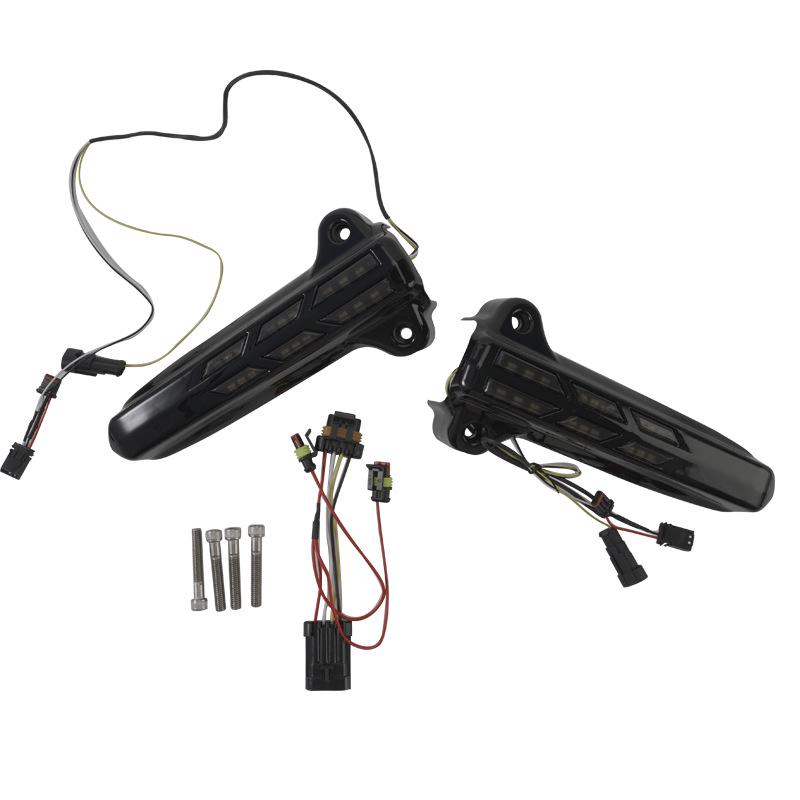 

Harley Motorcycle Front Fork Decorative Headlight Accessory - Black 30x13x11 cm