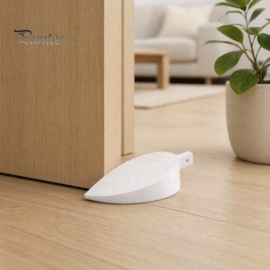 Anti-slip Door Wedge Seam Stopper, Leaf Shape Anti-Pinch Doorstop, Protective Anti-pinch Stopper for Children, Strong Anti-Slip Grip Child Safety