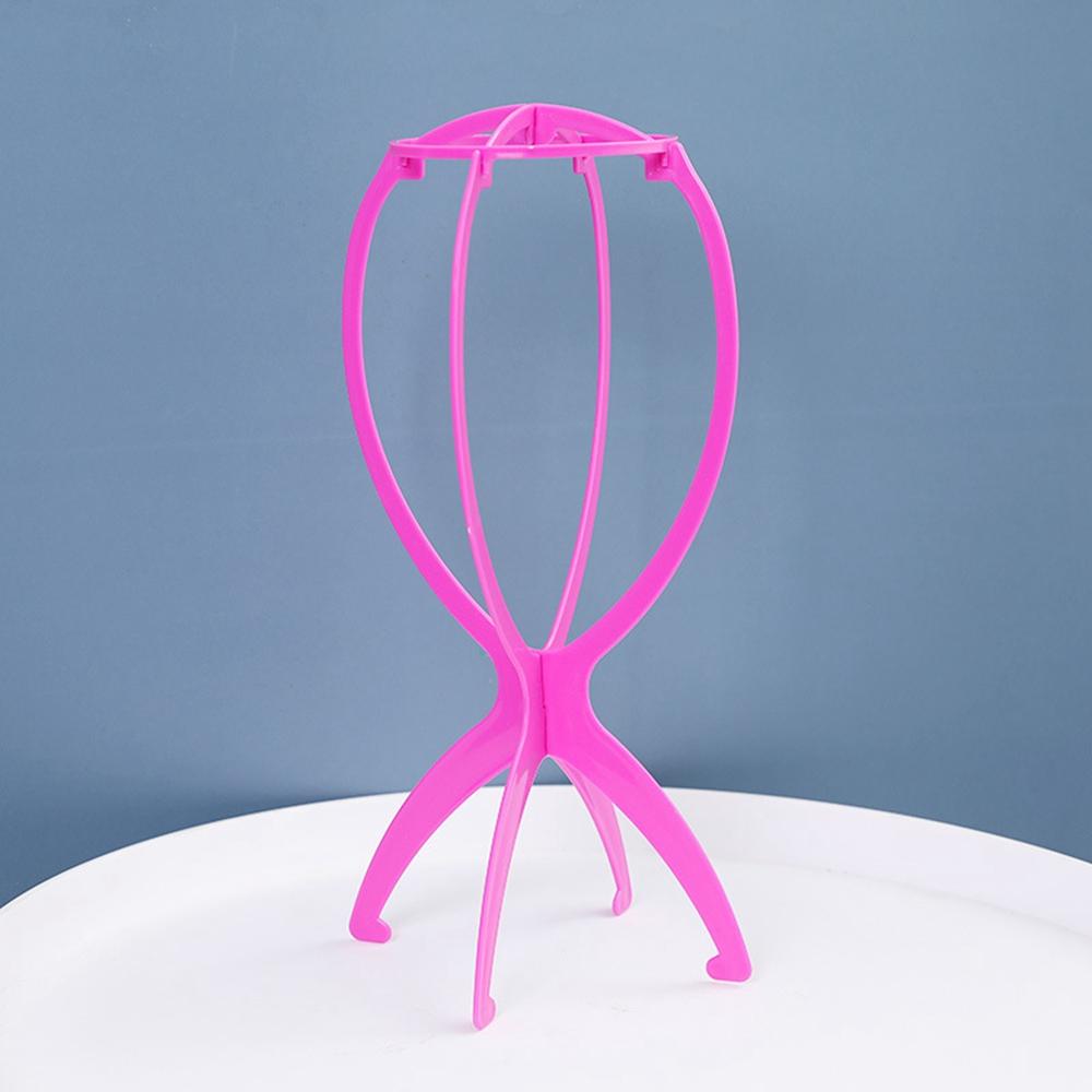 1PC Four Colors Wig Stands Plastic Hat Display Wig Head Holders 16x34Cm Mannequin Head/Stand Portable Folding Wig Stand