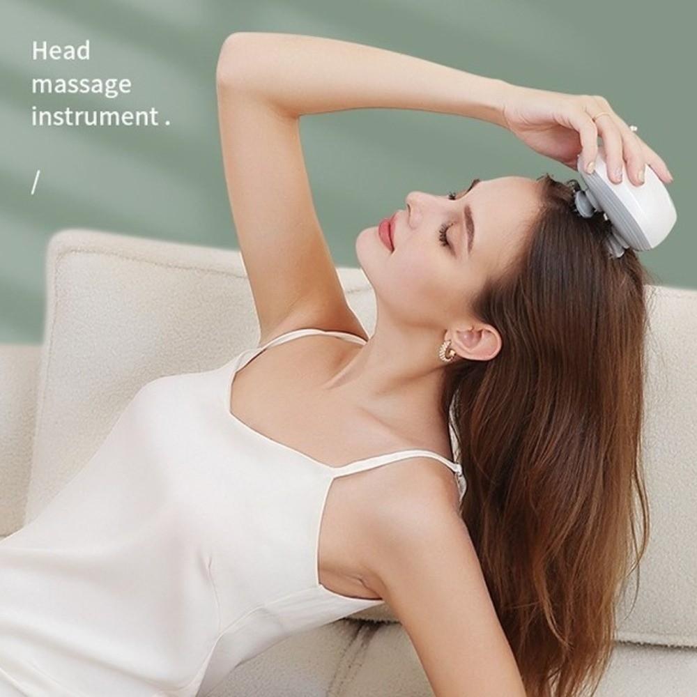 USB Rechargeable Scalp Massager Deep Tissue Head Massage Machine  Health Care