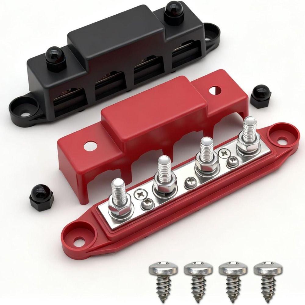 5 Way Bus Bar Terminal Block M10 Stud Terminal Block New Busbar Terminal Block Car Automotive