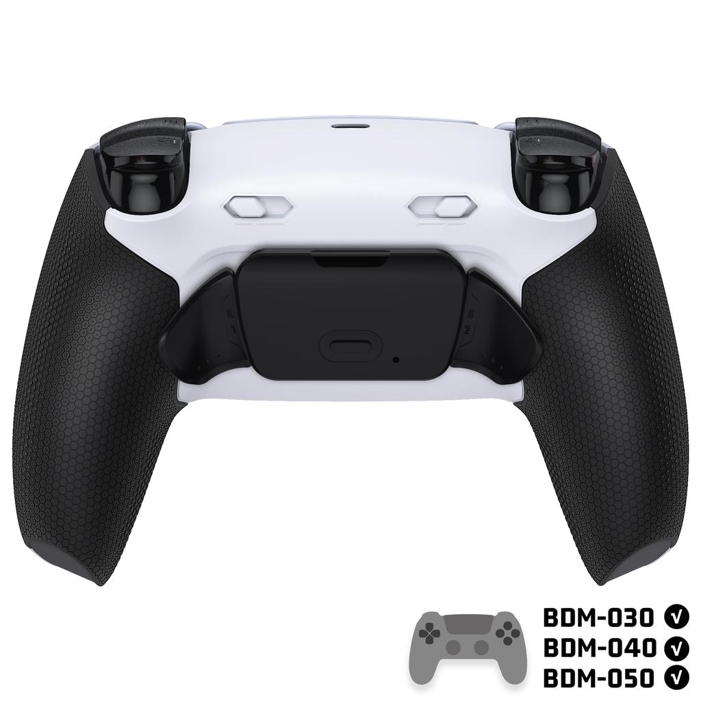 eXtremeRate RISE Plus MAX Back Paddle Kit for PS5 Controller 040 050 with Bottom Shell Clicky Trigger Stops Rubber Remappable Back Button Kit for PS5