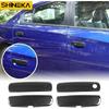 Exterior Door Handle Trim Cover Accessories for Dodge Charger 2011+Carbon Fiber