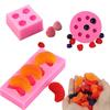 Strawberry Blueberry Fondant Molds, 3D Fruit Berries Mandarin Orange Silicone for Cake Cupcake Topper Decoration Soap, Chocolate