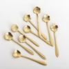 Cherry Blossom Stainless Steel Long Handle Stirring Spoon for Coffee, Dessert, and Honey