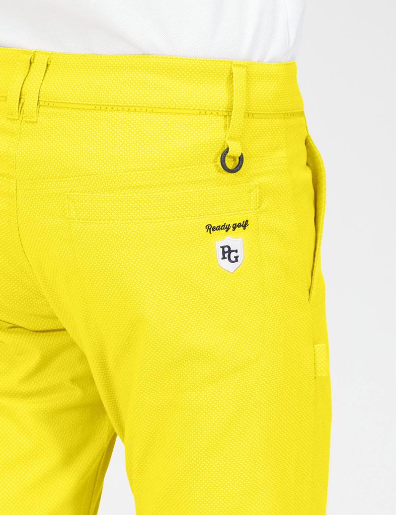 Long Pants Stretch Dobby Washable Lime 3 [Pearly Gates] Men's C/Pe / 053-2231901 130_Yellow [S]