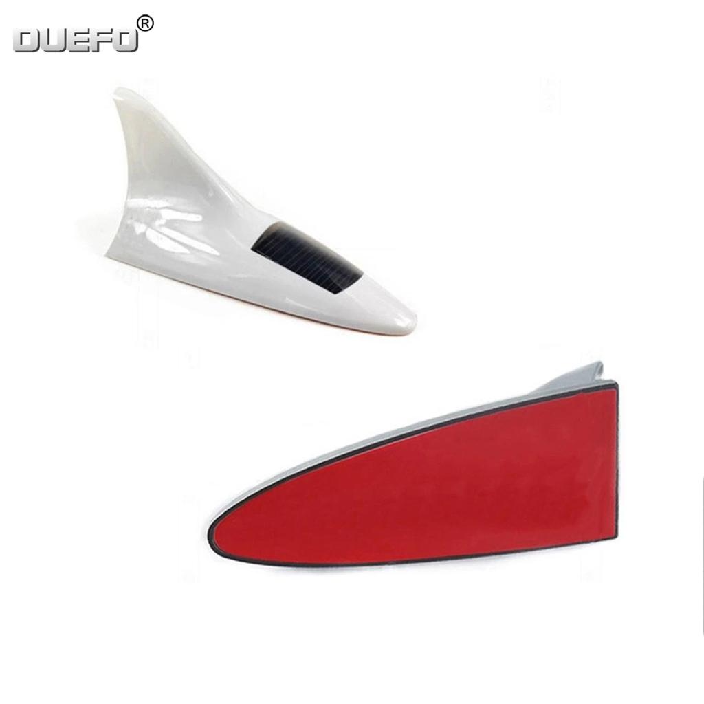 Universal Auto Car Led Warning Lamp Solar Powered Shark Fin Antenna Decorative Warning Signal Tail Light