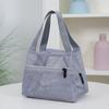 Mesh Lunch Tote Bag Breathable Lightweight Mesh Handbag with Zipper Casual Cooler Bag for Work Picnic & Beach Use