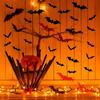 S Wall Decor,120 Pcs 3D  Halloween Decoration Stickers Black Spooky S