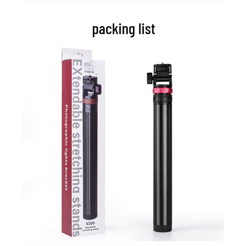 

2m Aluminum Retractable Camera & Phone Tripod Stand - Portable Travel Selfie Stick