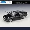 WELLY 1/24 DODGE 2012 Challenger SRT Alloy Sports Car Model Diecasts Metal Vehicles High Simulation Car Model Toys for Kids Gift