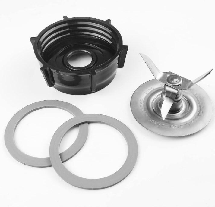 4-Piece Juicer Accessory Set: Four-Leaf Knife & 6-Tooth Base, Compatible with Oster