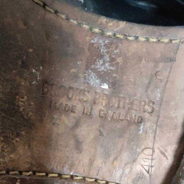 Old Church × Brooks Brothers Größe 41.0 C 25.5-26.0 ca. Schwarz(GEBRAUCHT)