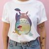 Letnia koszulka z krótkim rękawem Studio Ghibli Totoro dla mężczyzn i kobiet Harajuku Kawaii Totoro Ghibli Wygodna casualowa koszulka