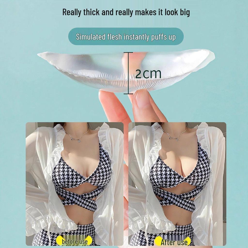 Silicone Strapless Bra Pads & Nipple Covers – Invisible, Self-Adhesive, Seamless Inserts for Enhanced Small Breasts