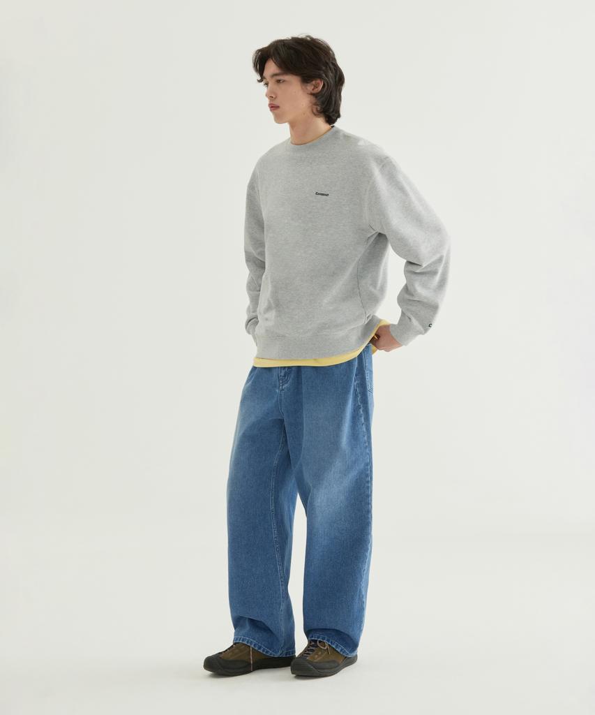 COVERNAT Small Logo Sweatshirt Light Blue
