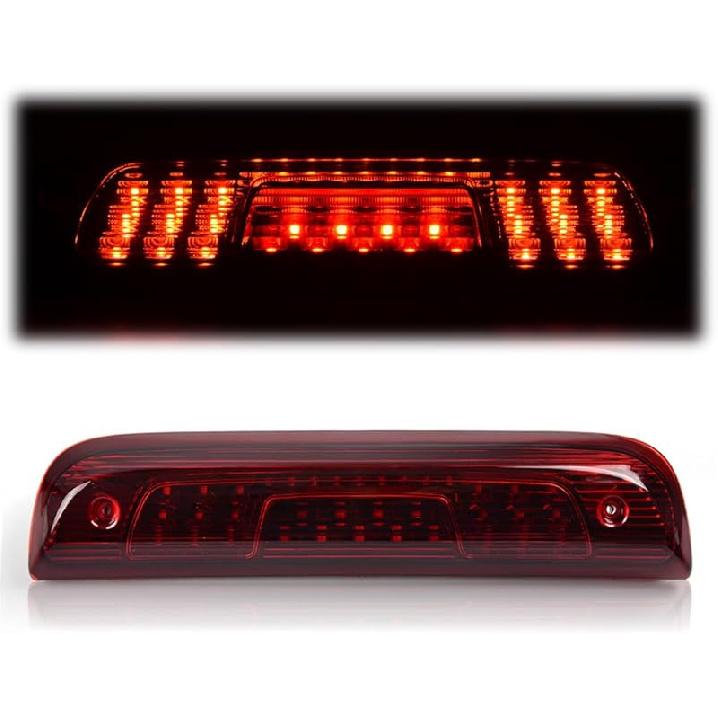 G-PLUS LED Third Brake Light Compatible With 1999-2006 Chevy Silverado/GMC Sierra 1500 2500 3500,3RD Cargo LED Tail Stop Lamps Clear Lens Chrome