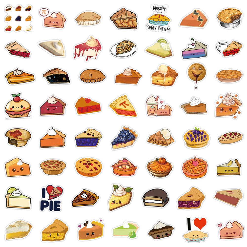 55 Pie Pie Graffiti Stickers Decorative Scooter Laptop DIY Cartoon Stickers