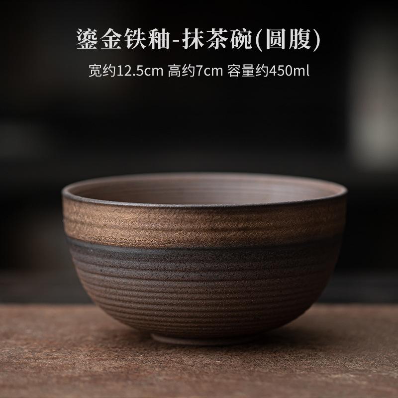 Handmade Gold-plated Iron Glazed Tea Set Complete Set Luxury Japanese Matcha Set Kit Starter Kit Utensil For Beverage Shop Gift