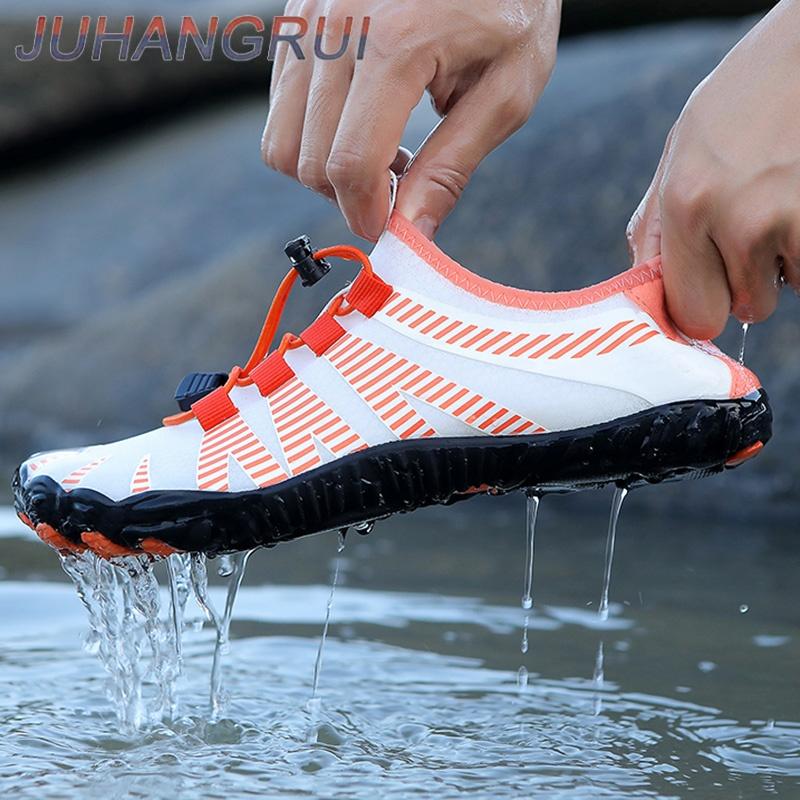 Wasserschuhe Für Damen Herren Barfuß Strandschuhe Anti-Rutsch Schnelltrocknend Outdoor Watschuhe Schwimmschuh Unisex Sneaker Atmungsaktiv