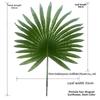 Artificial Fan Palm Leaf Single Stem Home Wedding