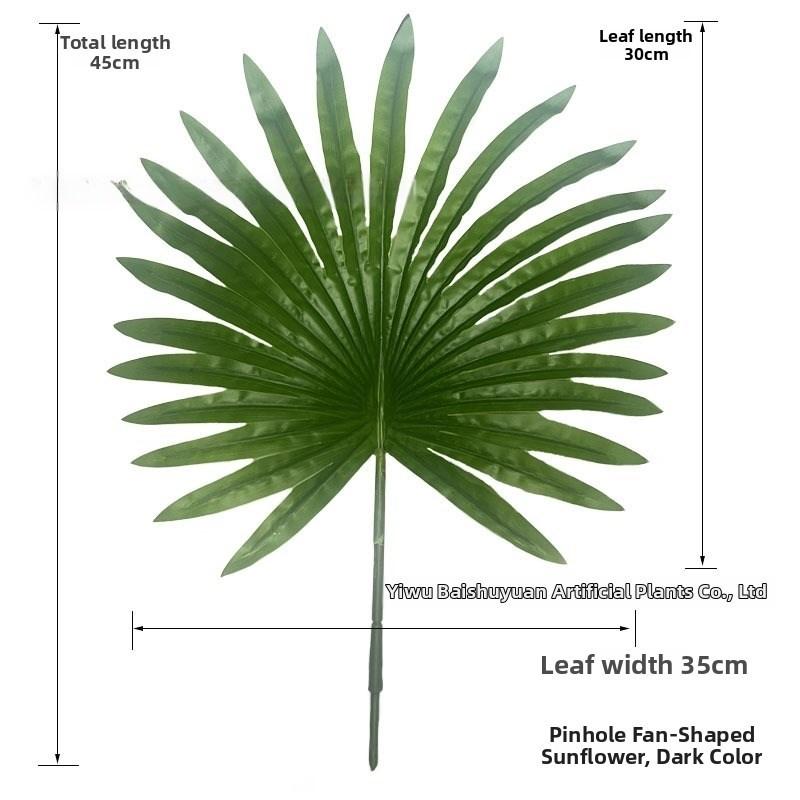 Artificial Fan Palm Leaf Single Stem Home Wedding