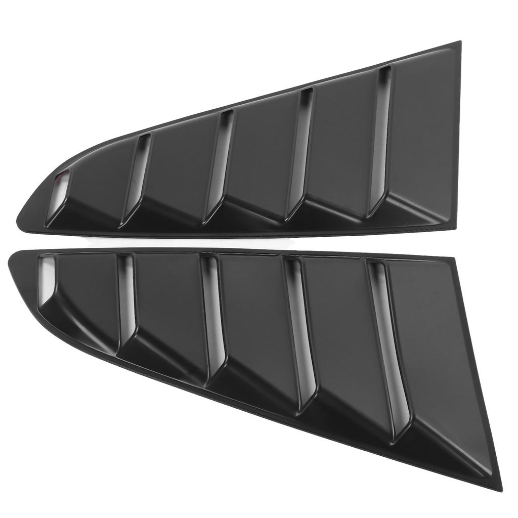 2pcs Auto Black Side Window Louver Windshield Sun Shade Cover Fit for Ford Mustang 2015‑2020
