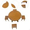 1/12 Dollhouse Dining Table Chair Model Set Accessories Miniature Furniture for Fairy Garden