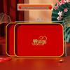 Red Wedding Ceremony Tea and Toasting Tray - Perfect for Fruits, Nuts, or Candy In the Living Room.