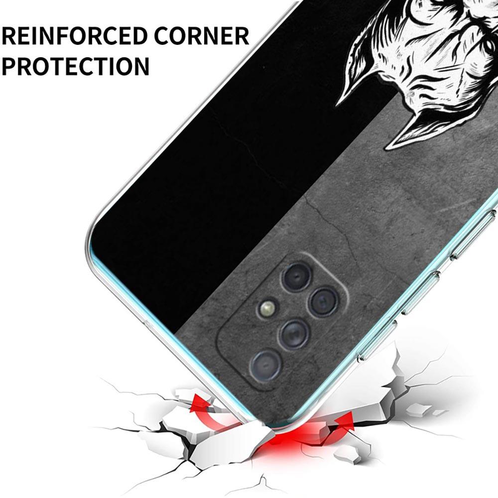 Clear Phone Case for Samsung Galaxy A13 A51 A71 A21S A12 A11 A31 A52 A41 A23 A53 A73 A32 5G A03S Silicone Cover Rottweiler Dog