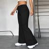 Pantaloni da donna Pantaloni sportivi con coulisse Vita elastica Tasche in tinta unita Pantaloni lunghi per yoga fitness elasticizzati a tutta lunghezza