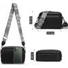 Crossbody Bags for Women with Adjustable Wide Strap Camera Cross Body Bag for Ladies Girls Travel Shopping Work Daily UseBlack