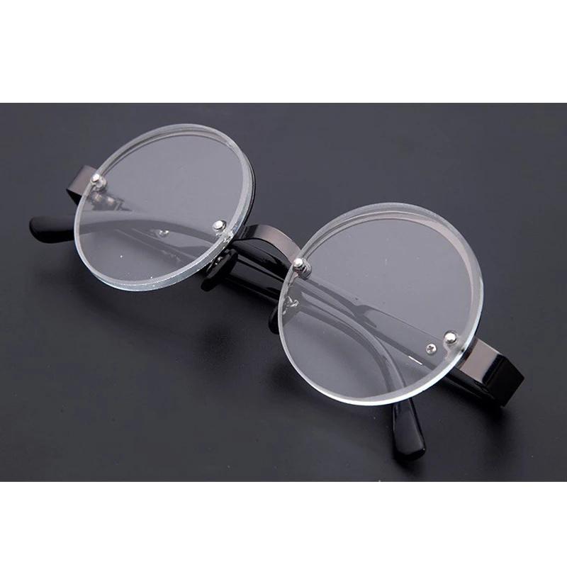 

Natural Crystal Reading Glass High-Definition Anti-Fatigue Round Brown Glasses Female Trendy Retro Eye Glasses +1.0