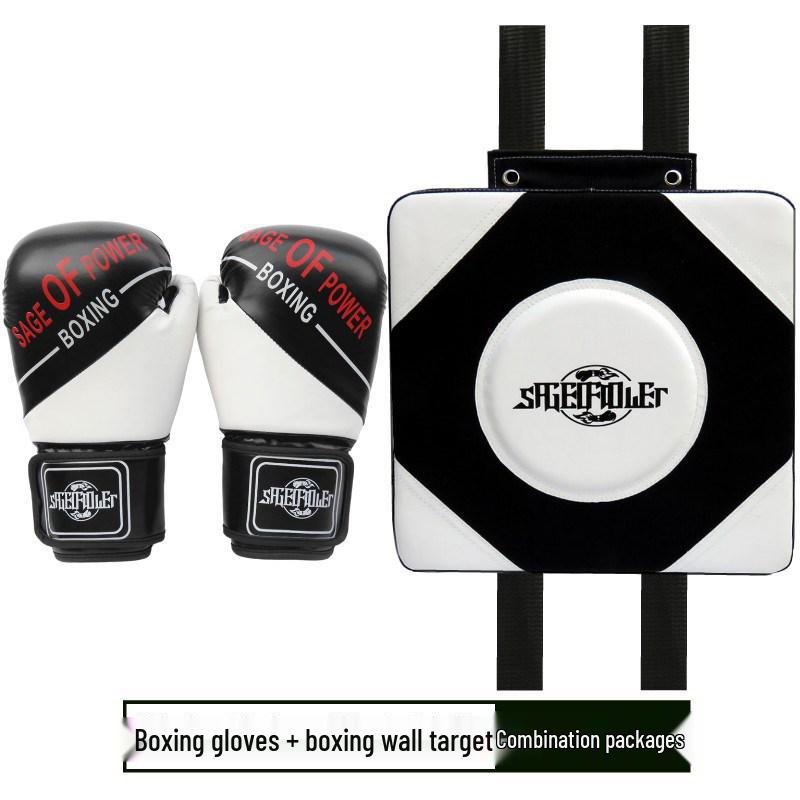 Unisex Training Boxing Set: Adult & Children's Gloves, Sanda Foot & Hand Targets