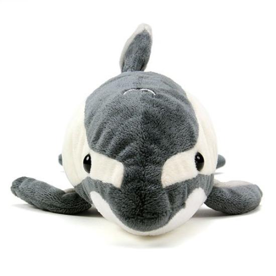 Calorata Pacific White-Spotted Dolphin Plush Toy (16 X 11.5 X 34.5 Cm  Soft To the Touch) Realistic Dolphin Animal Toy Doll Gift Present Birthday
