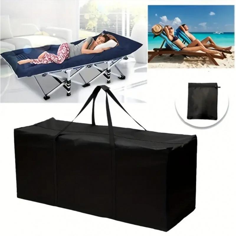

210d Oxford Fabric Waterproof Storage Bag Heavy Duty Rip Proof Zipped Case Outdoor Garden Furniture Cushion Container Portable Christmas Tree Storage чёрный