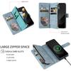 Premium Leather Business Phone Case For Samsung Galaxy Z Fold 7 Zipper Wallet Card Slots Magnetic Flip Cover For Z Fold 6 5 4 3