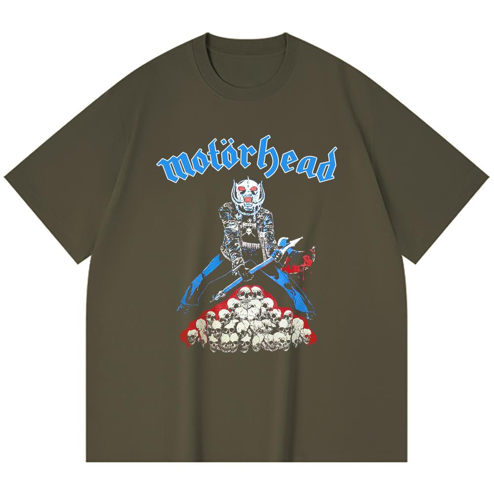 230 Gsm 100% Cotton Heavy Metal T-Shirt  Rock Band Popular Music Print Unisex Heavy Cotton T Shirt