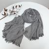 New Japanese Unisex Style Winter Modal Scarf Cotton Plaid And Stripe Design Long Women'S Scarves Shawl Fashion Men Scarf