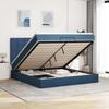 VidaXL Ottoman Bed Frame with Blue Mattress 160x200 Cm Fabric 3313174