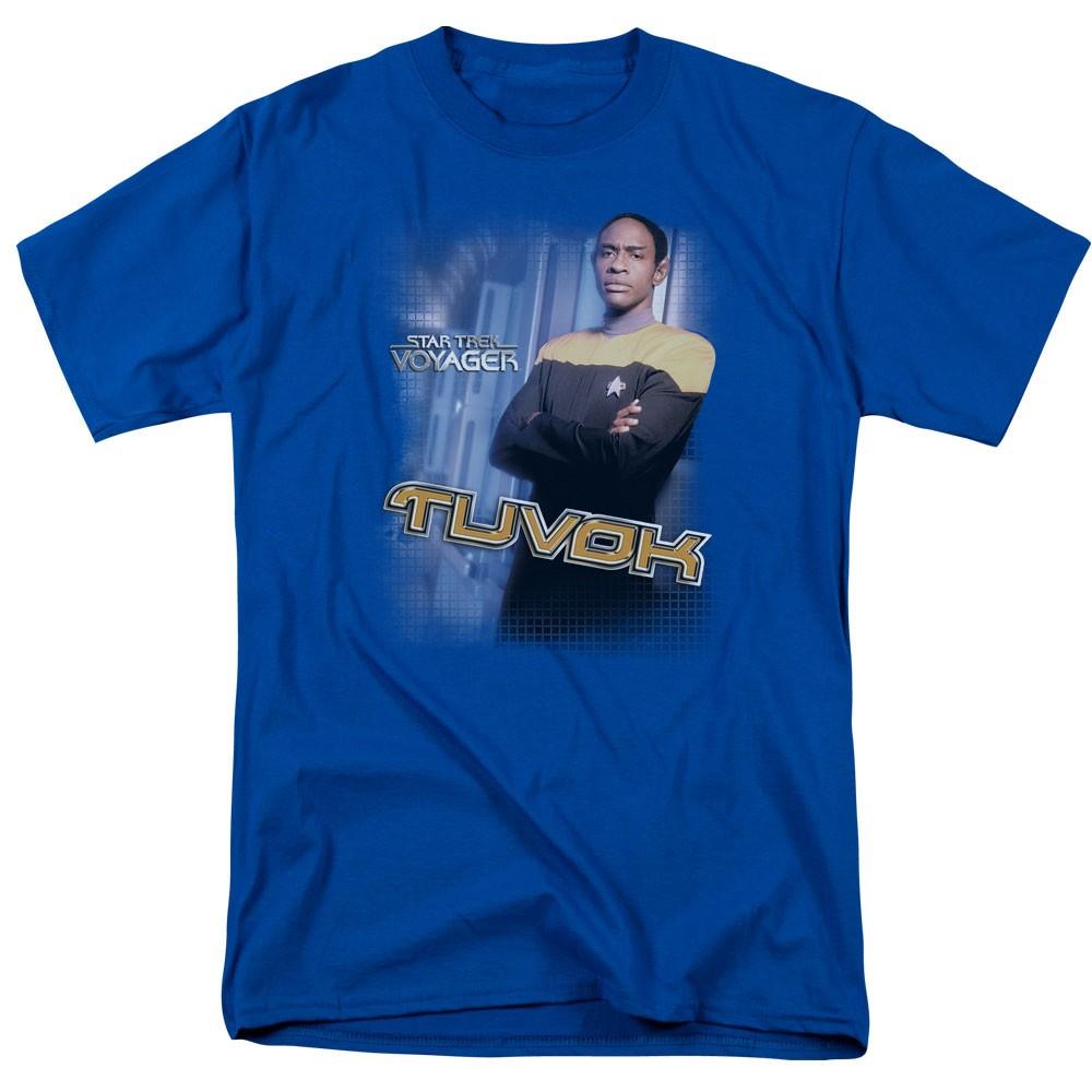 Star Trek - Tuvok - Adult Unisex Short Sleeve T-Shirt - Blue S