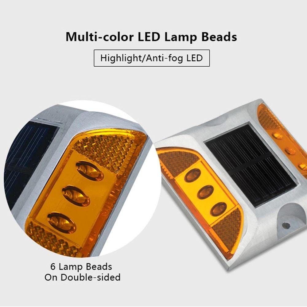 Waterproof Traffic Marker Light Flashing or Always-on Deck Lights Durable Garden Lamp  Outdoor