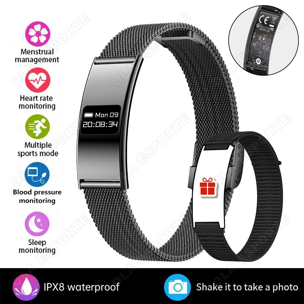 New Fashion Ultra-Thin Smart Bracelet Health Monitor Heart rate Blood Oxygen Sleep Monitoring Multi-Sport Modes Smart Watch