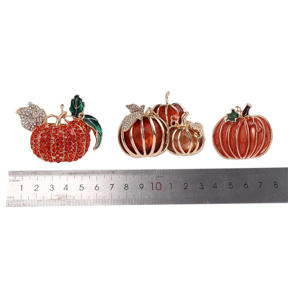 High End Creative Fashion Jewelry Halloween Festival Women Brooch Pumpkin Lapel Pins Suit Brooch Corsage Pin