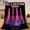 1PC Black And Pink Fashion Flannel Blanket Gift, Suitable for Both Men And Women, Soft Ideal for Beds And Sofa, Birthday Or Christmas Gift