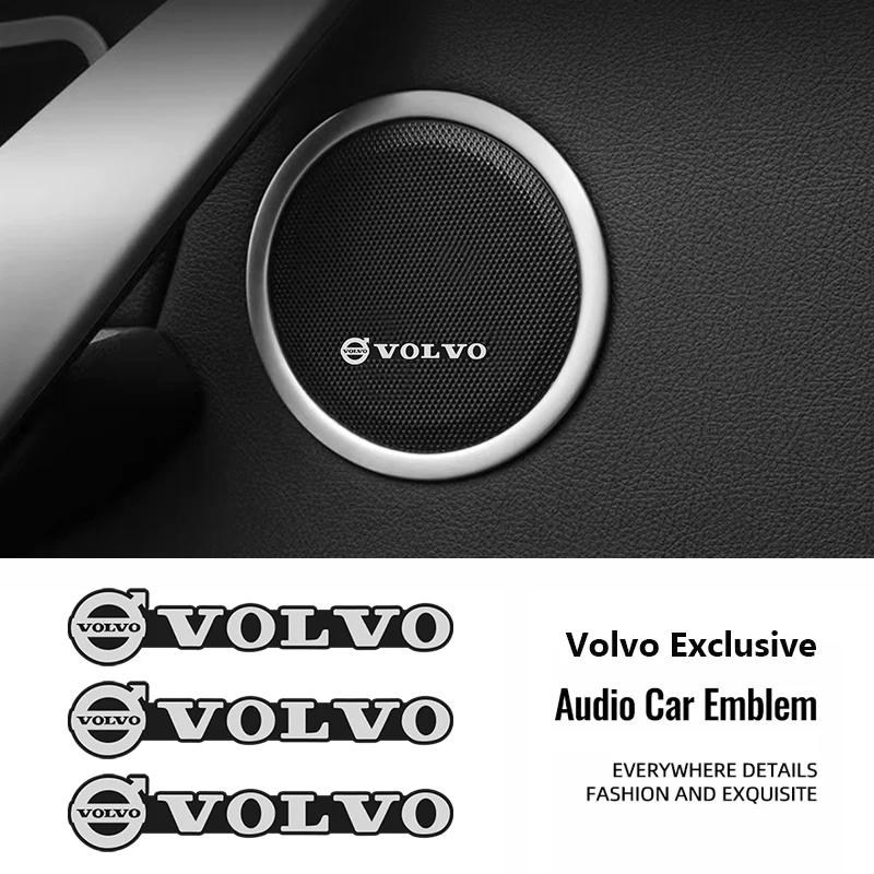 5/10Pcs Car Audio Stereo Speaker Badge Sticker Decal Accessories For Volvo XC90 V90 V60 XC60 V40 S80 S60 S90 C40 XC40 V70 XC70 C