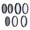 Camera Lens Filter Kit UV CPL ND8 Soft White Graduated Grey 10X Macro 6 Points Star Filter Set for Photography